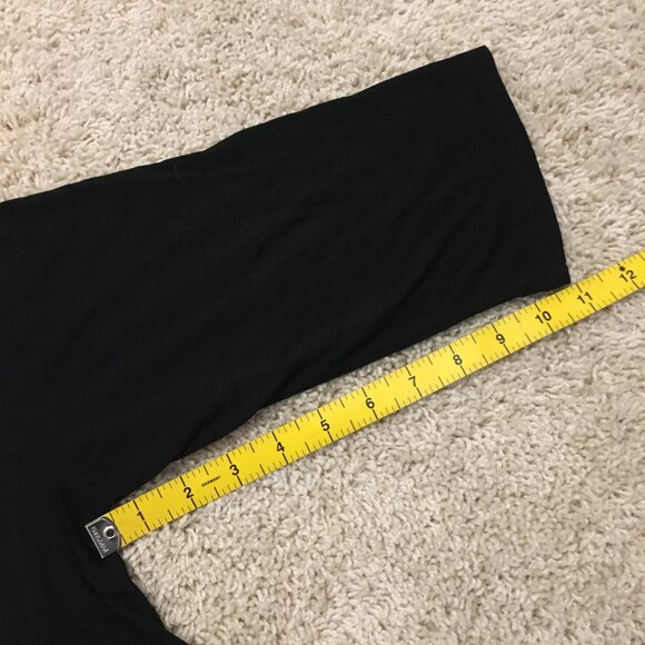 Green Envelope USA Made Witchy Black Reverse Handkerchief Hem A-Line Shirt - Picture 16 of 16